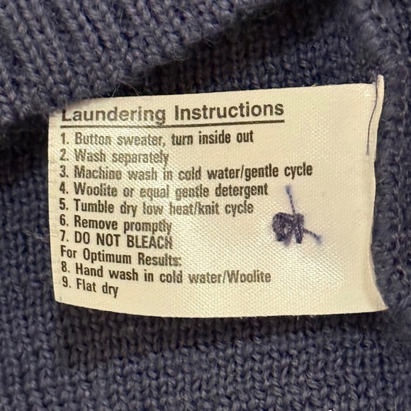 Military Equipment Corporation Cardigan Sweater Size 44R Blue Never Worn USAF - Picture 7 of 8